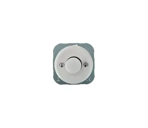 Predlžovacie káble Bohemia-Design - Porcelánový retro stmievač bez rámčeka 250V/10A biela DMAX-W