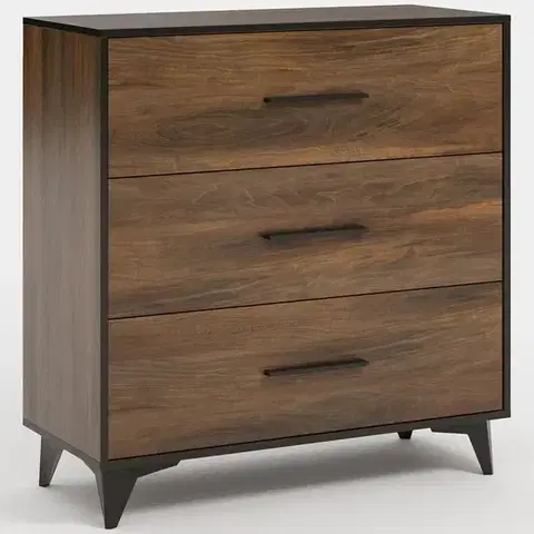 Komody do spálne Komoda Frida II K3S shirin walnut