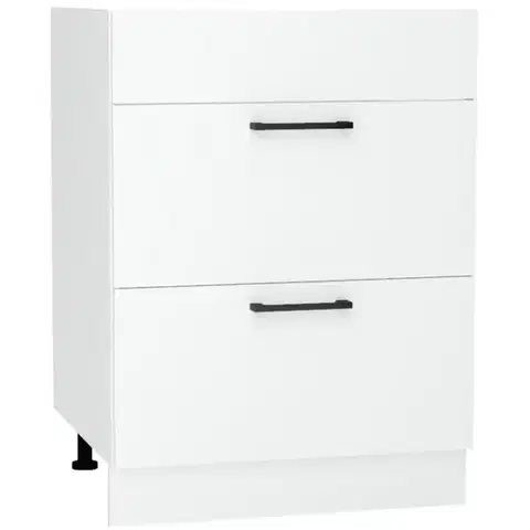 Kuchynské skrinky stojace Kuchynská skrinka Max D60pc S/2 Zasl biela
