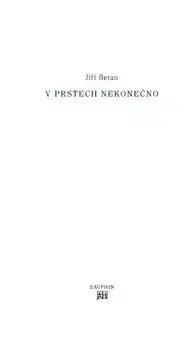 Poézia V prstech nekonečno - Jiří Beran