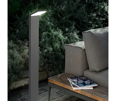 Záhradné lampy Ideal Lux - LED Vonkajšia lampa STYLE LED/8,5W/230V 4000K 100 cm CRI 90 IP54 antr 209906
