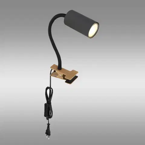 Moderné lampy Svietidlo 57911KG CLIP grafit LB