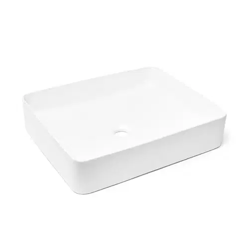 Umývadlá Umývadlo na dosku SAT Infinitio 50x40 cm mat bez prepadu SATINF5040M SATINF5040M