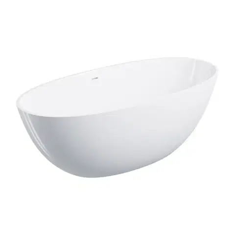 Vane OMNIRES - Shell m+ vaňa voľne stojaca s prepadom, 160 x 75 cm, biely lesk; SHELLWWZPBP