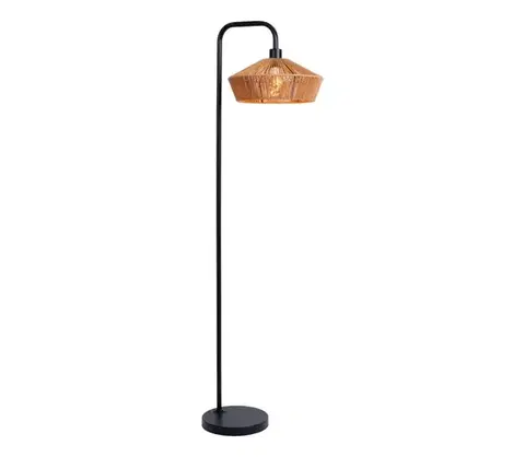 Lampy Lucide 10713/28/72 - Stojacia lampa YUNKAI 1xE27/60W/230V hnedá 10713/28/72