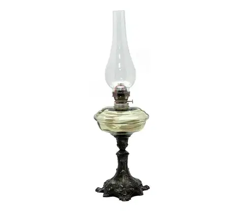 Lampy Floriánova huť Petrolejová lampa BOHUMILA 54 cm lesná zelená 210-0609-0000-12-00-000
