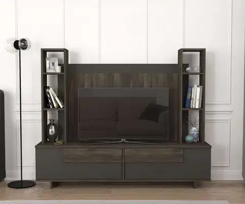 TV stolíky MURDO vysoký TV stolík, cura/antracit