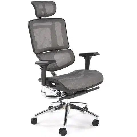 Kancelárske kreslá Otočné kreslo Ethan sivá