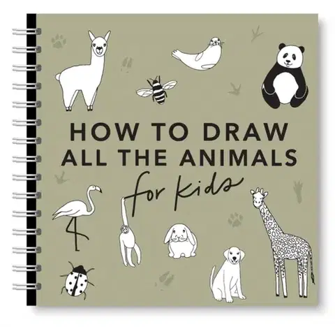 Nalepovačky, vystrihovačky, skladačky All the Animals: How to Draw Books for Kids with Dogs, Cats, Lions, Dolphins, and More - Alli Koch