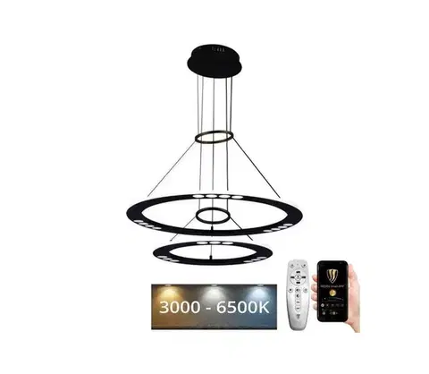 Svietidlá  LED Stmievateľný luster na lanku LED/65W/230V 3000-6500K + diaľkové ovládanie J7301/B