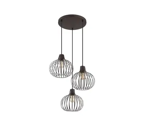 Svietidlá Globo 33379311 - Závesné svietidlo na lanku MATEO 3xE27/40W/230V 33379311