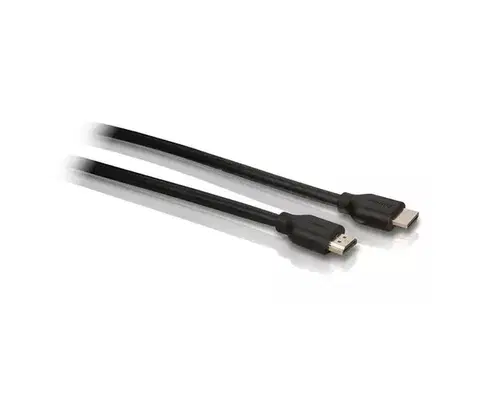 Predlžovacie káble Philips SWV2434W/10 - HDMI kábel s Ethernetom, HDMI 1.4 A konektor 5m čierna Phil-SWV2434W/10