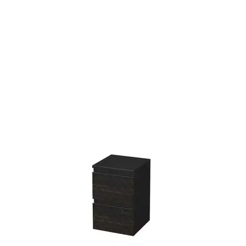 Kúpeľňový nábytok Kúpeľňová skrinka nízka SAT Cube Way 32,5x51x33 cm hnedá mat CUBE3DN322ZHP CUBE3DN322ZHP