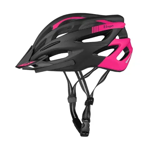 Helmy a prilby na in-line Cyklo prilba Etape Vesper čierna/ružová mat - L/XL (58-61)