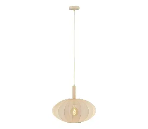 Svietidlá Lucide 03447/52/38 - Luster na lanku CORINA 1xE27/40W/230V pr. 50 cm krémová 03447/52/38