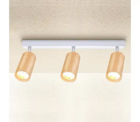 Svietidlá BRILAGI - Bodové svietidlo SELE 3xGU10/30W/230V biela/dekor duba WO-Z3-B-OEM