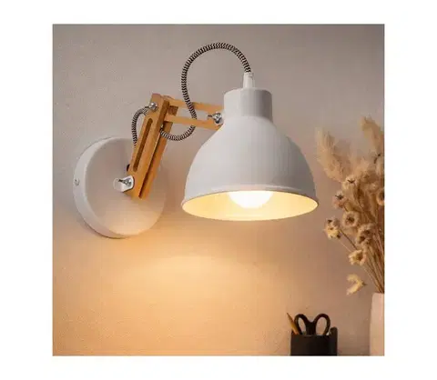 Svietidlá  Nástenné svietidlo MARCELLO 1xE27/60W/230V KM-1.96 WHITE