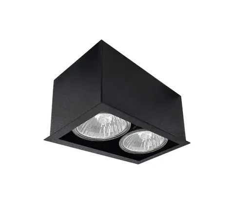Svietidlá - Brosline 1080 - Bodové svietidlo CAGE 2xGU10/10W/230V čierna 1080