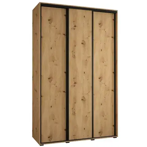 Šatníkové skrine Skriňa 45 Canaris 1 160 artisan/čierna