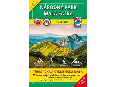 Turistika, skaly TM 8 - Národný park Malá Fatra vyd. 2021