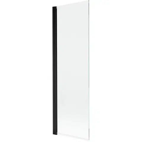 Sprchové dvere MEXEN - MIST vaňová zástena 70x150 cm 6mm 1-s, čierna, číra 8A9-070-001-70-00