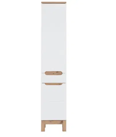 Skrinky do kúpeľne ArtCom Vysoká skrinka do kúpeľne BALI White 800