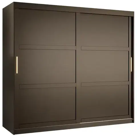 Šatníkové skrine Skriňa Amiro 1 200 čierny/čierny