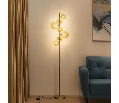 Lampy BRILAGI - LED Stojacia lampa MILLA 7xG9/3W/230V zlatá 3010-7GA