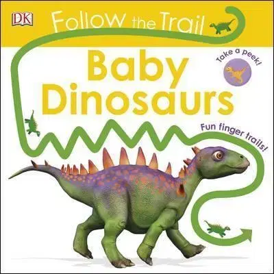 Leporelá, krabičky, puzzle knihy Follow the Trail Baby Dinosaurs