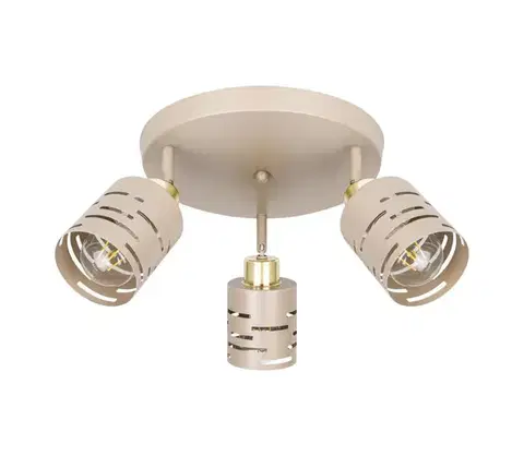 Svietidlá  Bodové svietidlo ELEN 3xE27/35W/230V béžové/zlaté ELEN CEILING LIGHT 3 BEIGE