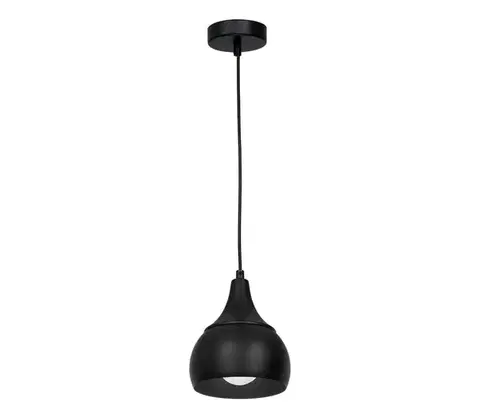 Svietidlá  Luster na lanku AKTAN 1xE27/60W/230V čierna 3374