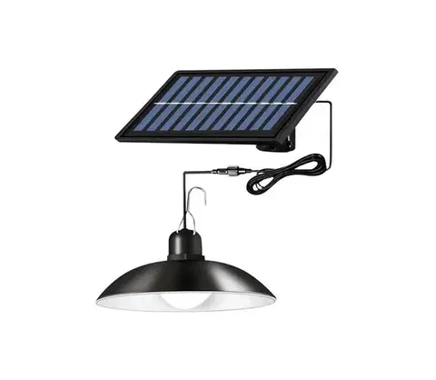 Svietidlá  LED stmievateľný solárny luster na lane LED/1,8W/3,7V IP44 6500K 1600 mAh + diaľkové ovládanie SOLAR HIGHBAY 1,8W