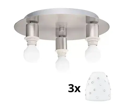 Svietidlá Eglo - LED Stropné svietidlo MY CHOICE 3xE14/4W/230V chróm/biela 1xEG31131+3xEG94749