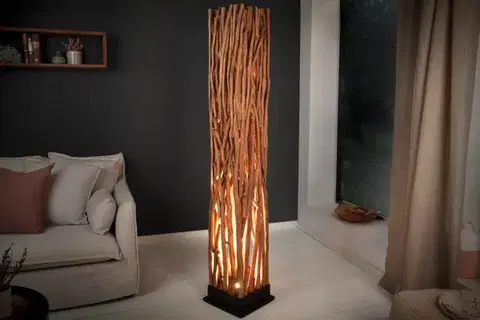 Osvetlenie Stojacia lampa NATURAL Dekorhome