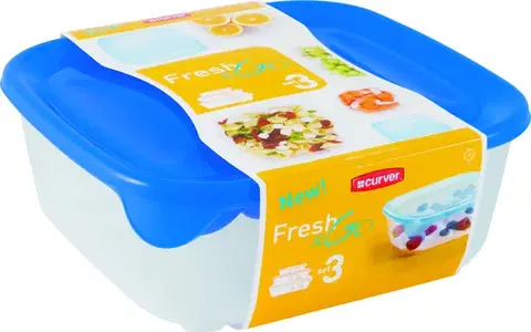 Dózy na potraviny CURVER - Dózy, sada Fresh 3 ks