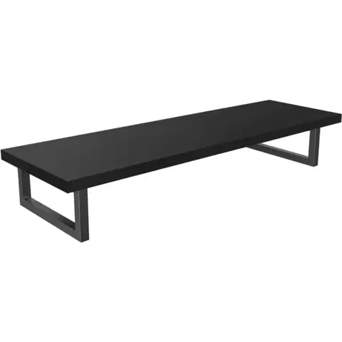 Kúpeľňový nábytok CERANO - Doska pod umývadlo Navira Pro + 2 konzoly pod dosku - čierna matná - 100x46x3,6 CER-606024