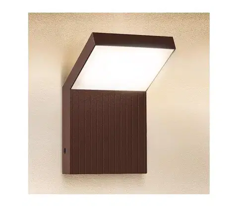 LED osvetlenie Brilagi - LED vonkajšie nástenné svietidlo RIANO LED/8W/230V hnedé IP65 WO-HR60142-OEM-RUST