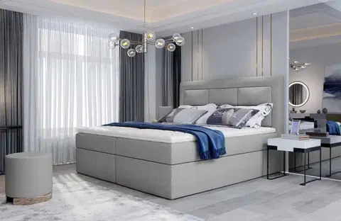 Postele ArtElta Manželská posteľ VIVRE Boxspring | 140 x 200 cm Farba VIVRE: Grande 81