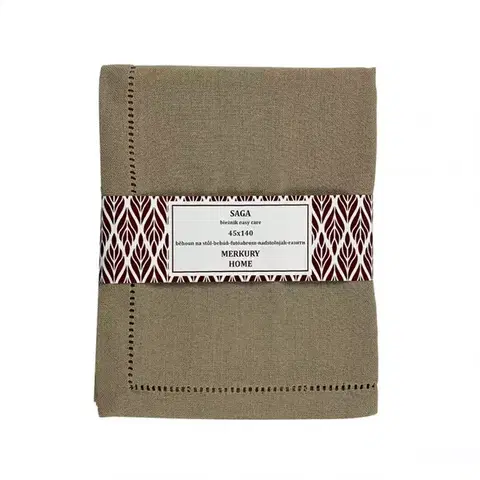 Bytový textil Behúň SAGA béžová 45x140 easy care