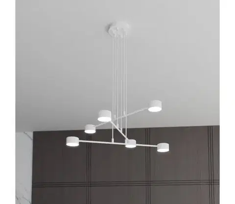 Svietidlá EMIBIG Luster na lanku MODUS 6xGX53/10W/230V biela 1340/6