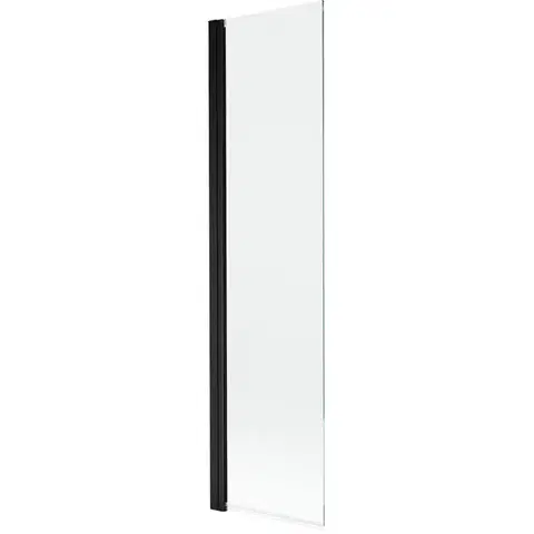 Sprchové dvere MEXEN - MIST vaňová zástena 50x150 cm 6mm 1-s, čierna, číra 8A9-050-001-70-00