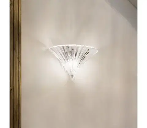 Svietidlá Ideal Lux - Nástenné svietidlo SANTA 1xE14/40W/230V číre 087368