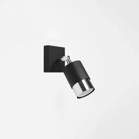 Lampy do obývačky Nástenné svietidlo Nero A-1064 čierna/chróm