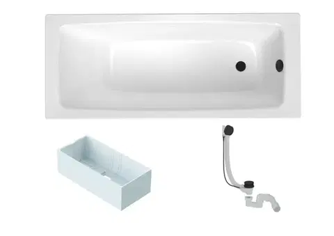 Vane Obdĺžniková vaňa SAT Feel 170x70 cm smaltovaná oceľ ľavá aj pravá SATBVFEEL1702 SATBVFEEL1702