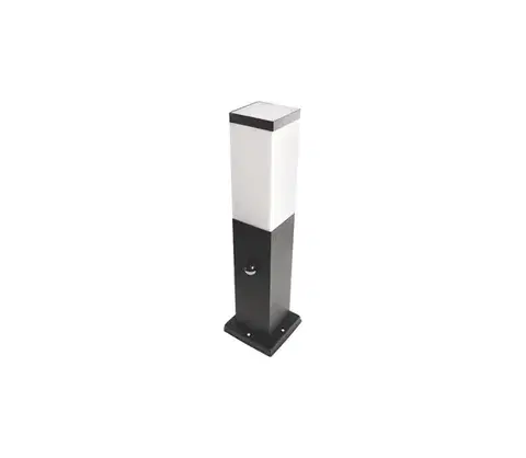 Záhradné lampy  Vonkajšia lampa so senzorom SOPPA 1xE27/60W/230V IP44 45 cm čierna SKU003381