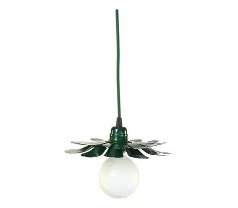 Svietidlá Bohemia-Design - Luster na lanku 1xE27/60W/230V zelený LSE-ZE1