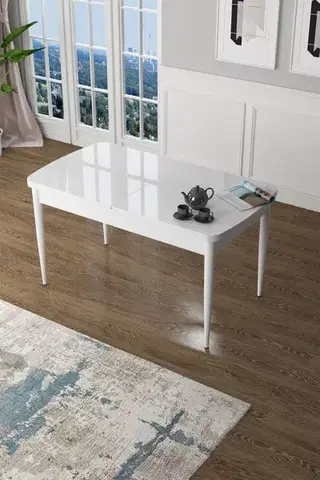Jedálenské stoly Jedálenský stôl Zen - White