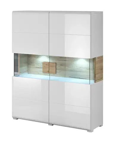Komody a skrinky TALEDO 42 dvojdverová vitrína 2494DW42