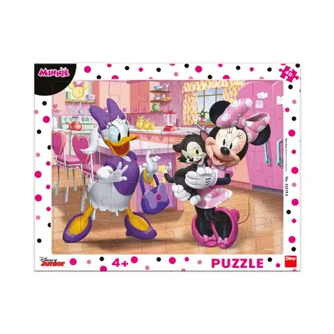 Do 49 dielikov Dino Toys Puzzle Ružová Minnie 40 Dino
