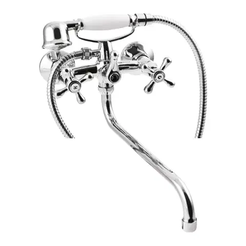 Kúpeľňové batérie INVENA - Vaňová batéria ROMA, 30cm, otočný výtok typu S BW-24-00S-L